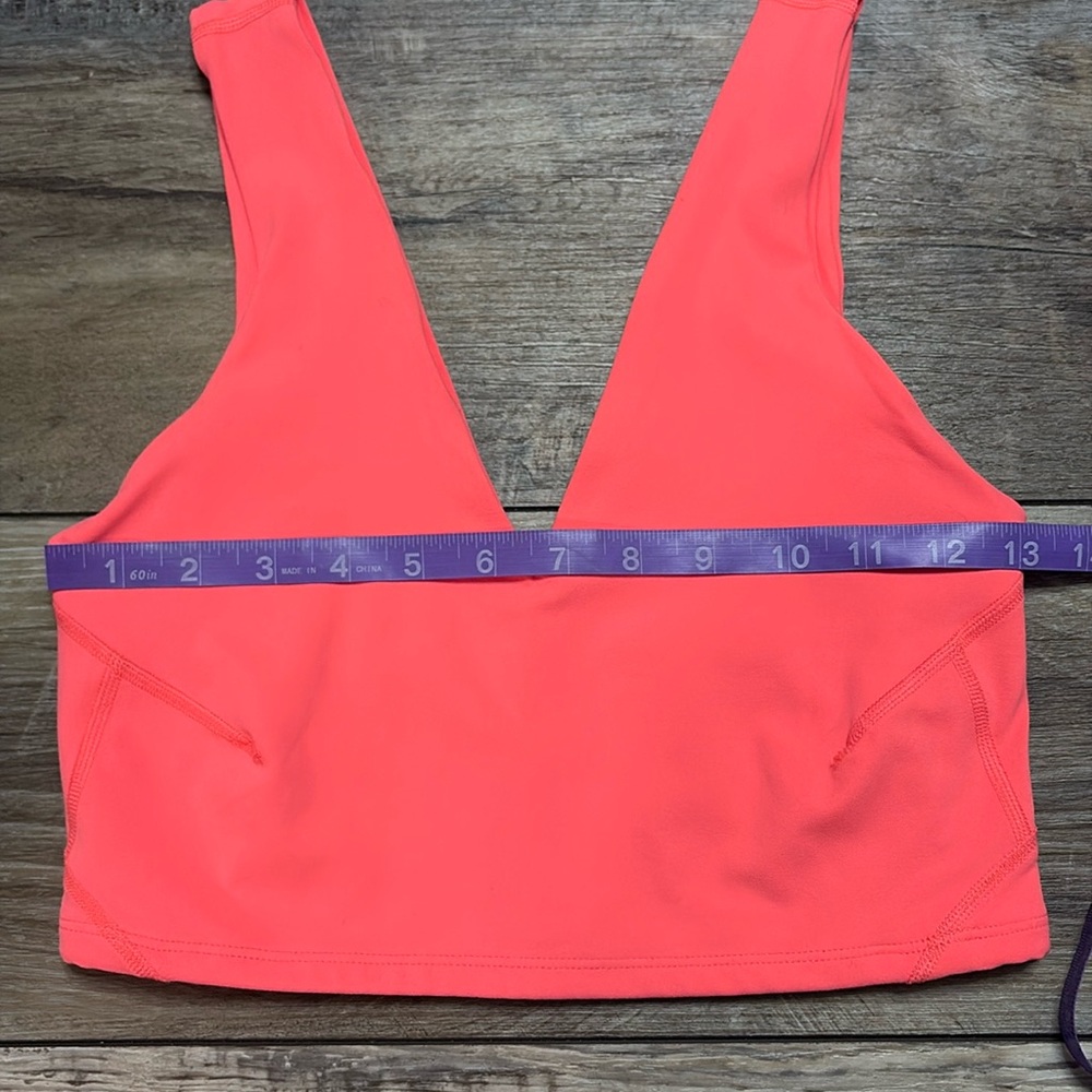 NWOT FP Movement Never Better Crop Bra Neon Coral Small - Picture 3 of 6